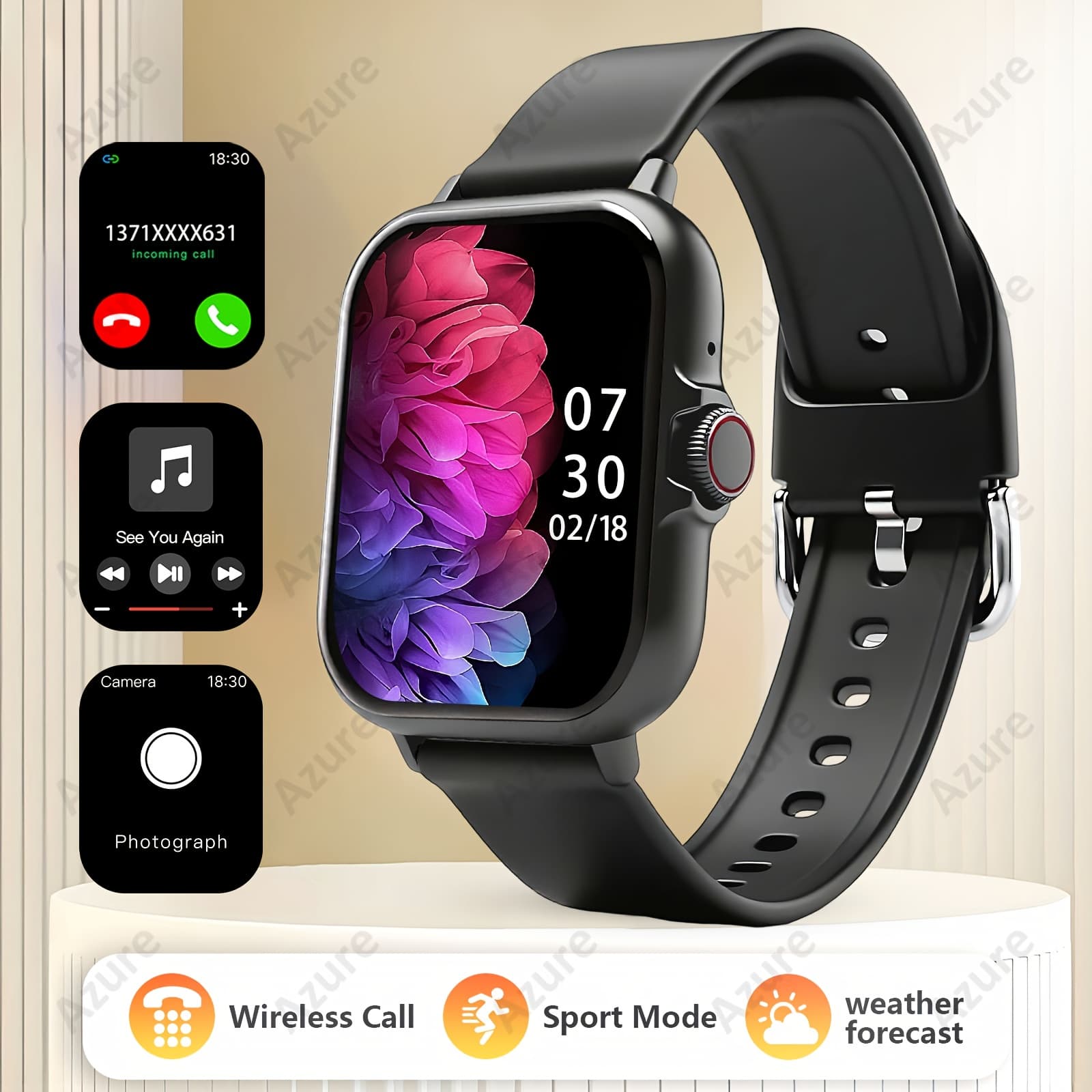 1.83 inch Full Touchscreen HD Sports Smartwatch