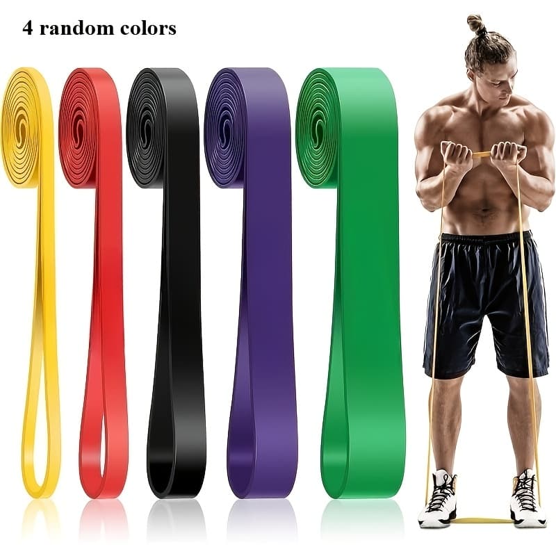 4pcs Home Gym Resistance Bands for Arms, Legs & Core Training