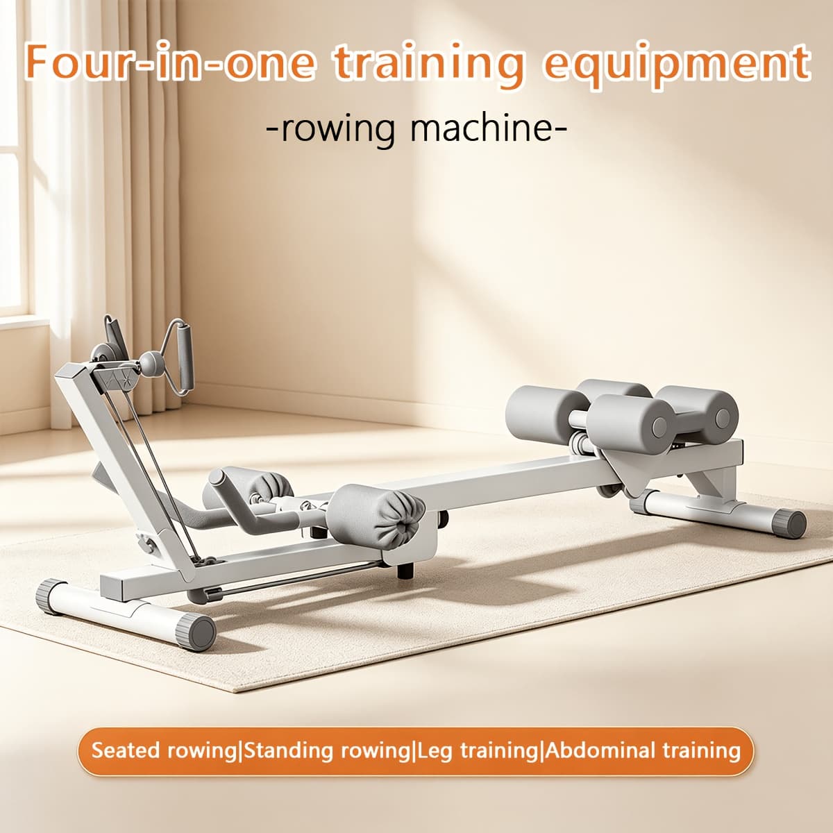 SHYUJAJIE Foldable Rowing Machine Full-Body Training