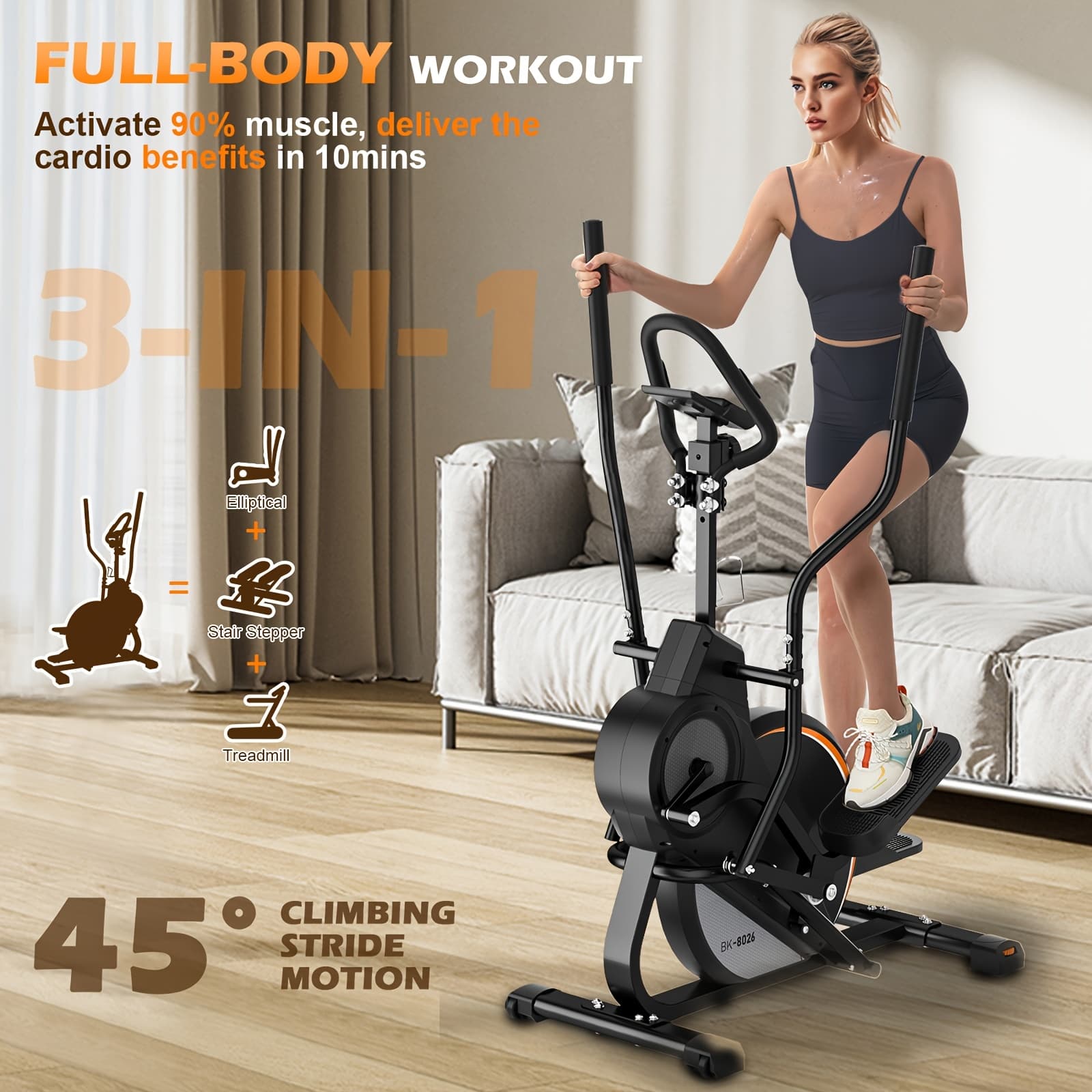FEIERDUNSHOP Newest Climber Stepping Elliptical