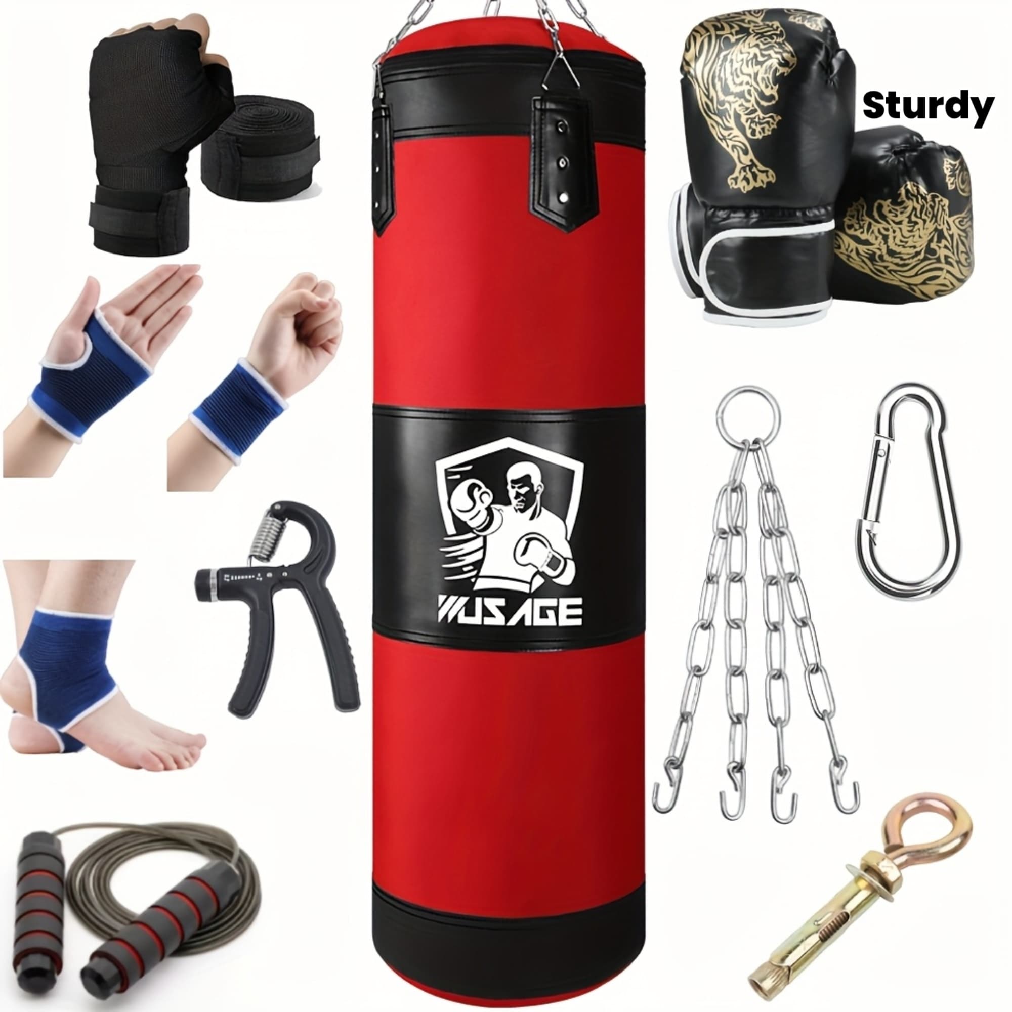 Adult Punching Bag Kit 4FT Oxford with Gloves