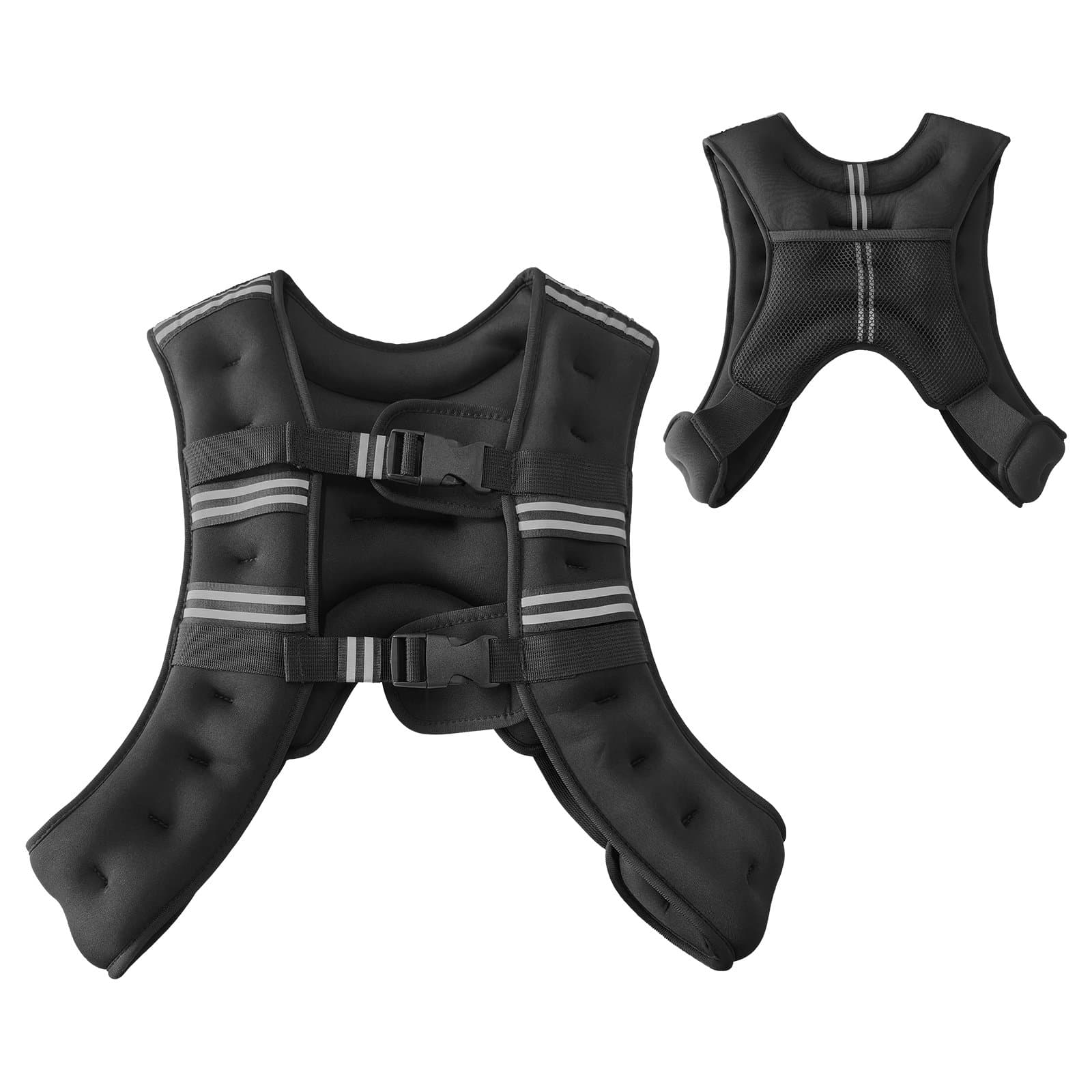 Adjustable Weighted Vest with Reflective Safety Strips
