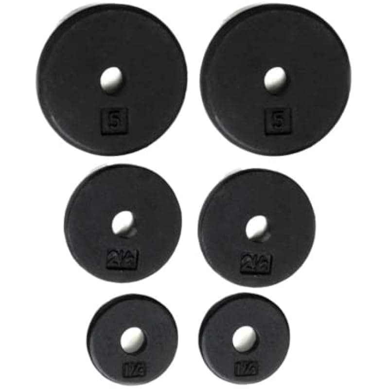 Ader 1 Hole Standard Plates Set 17.5 Lbs Set