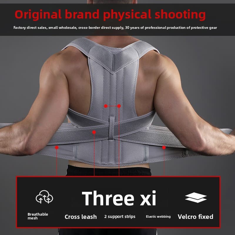 1 Posture Corrector for Adults & Teens - Back Brace Support with Ad...
