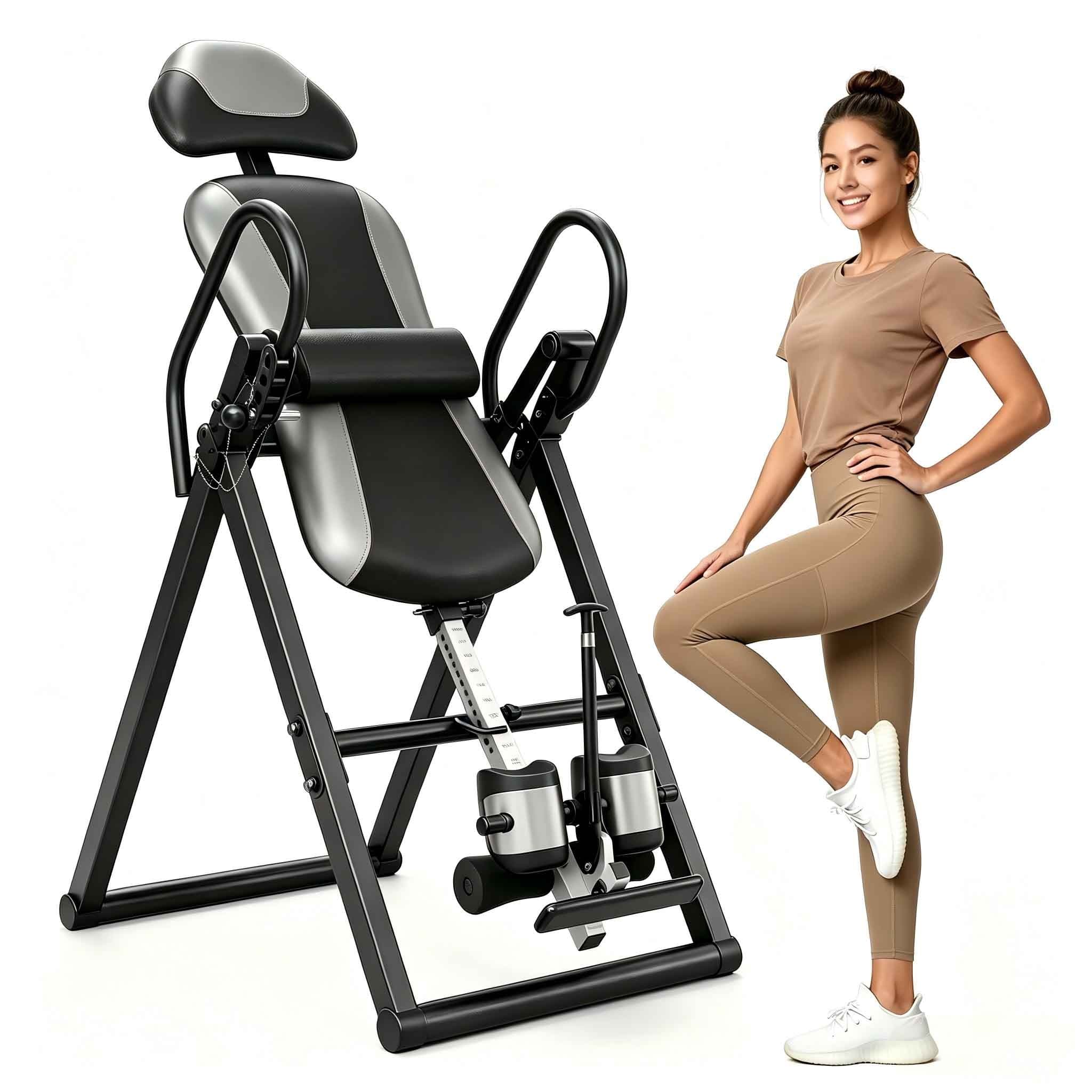 Foldable Inversion Table 300 Lb Spinal Decompression