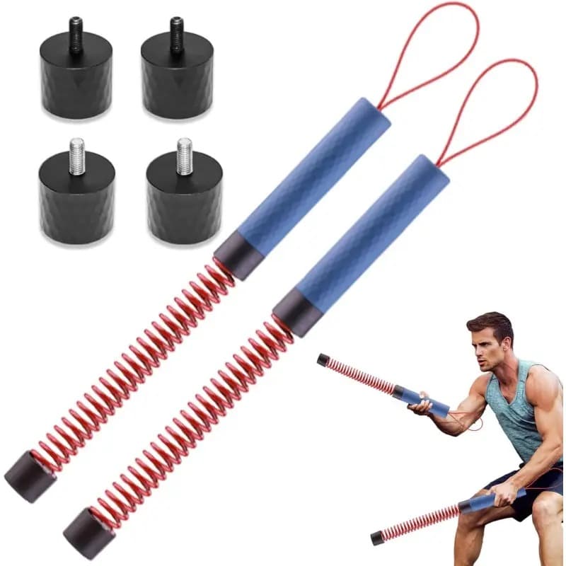 2pcs Adjustable Weight Battle Rope with Sturdy Handles