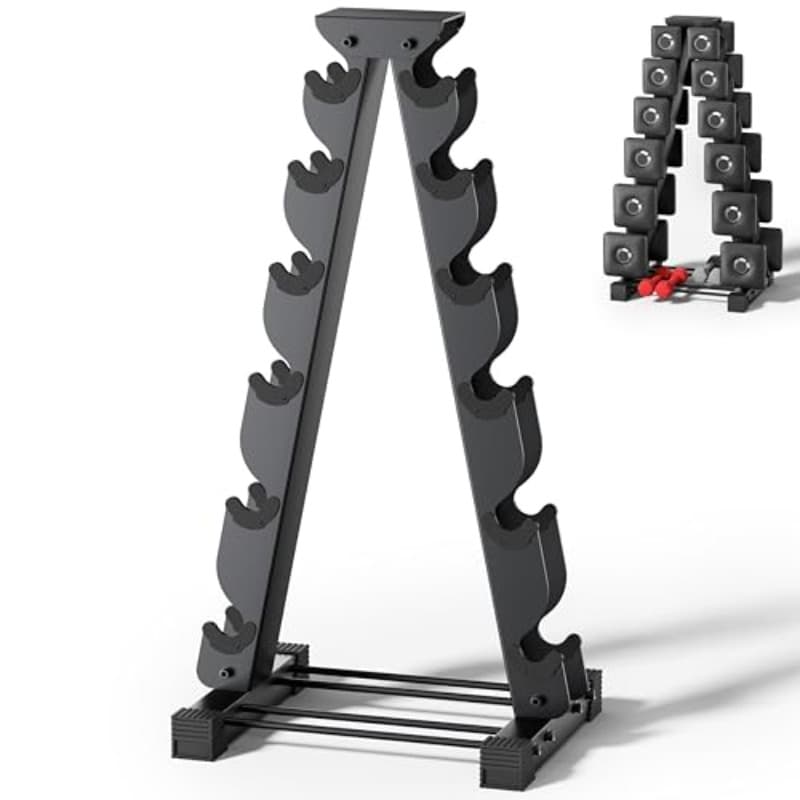 Dumbbell Rack Stand 6-Tier Space-Saving