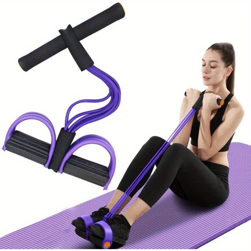 Six-Tube Resistance Band Purple for Home Gym