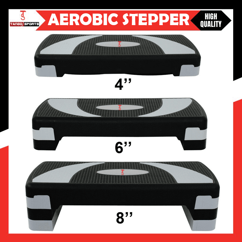 Aerobic Stepper 3-Step 27 Inches – Adjustable Cardio Step Platform