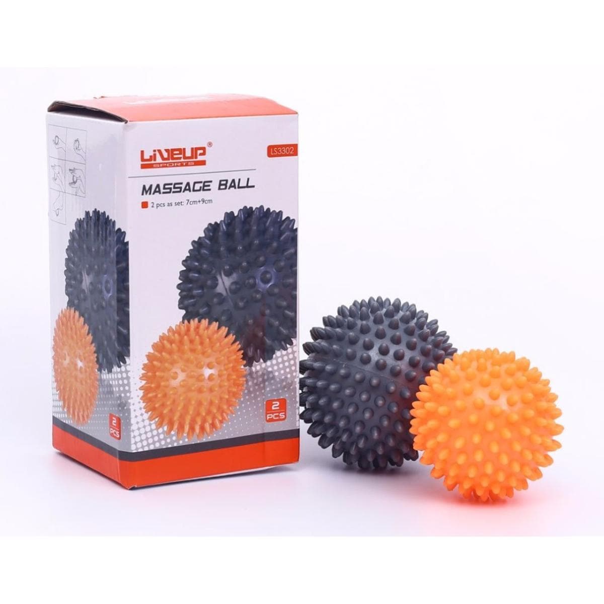 Liveup Sports Spiky Muscle Massage Ball (Set of 2) – Deep Tissue