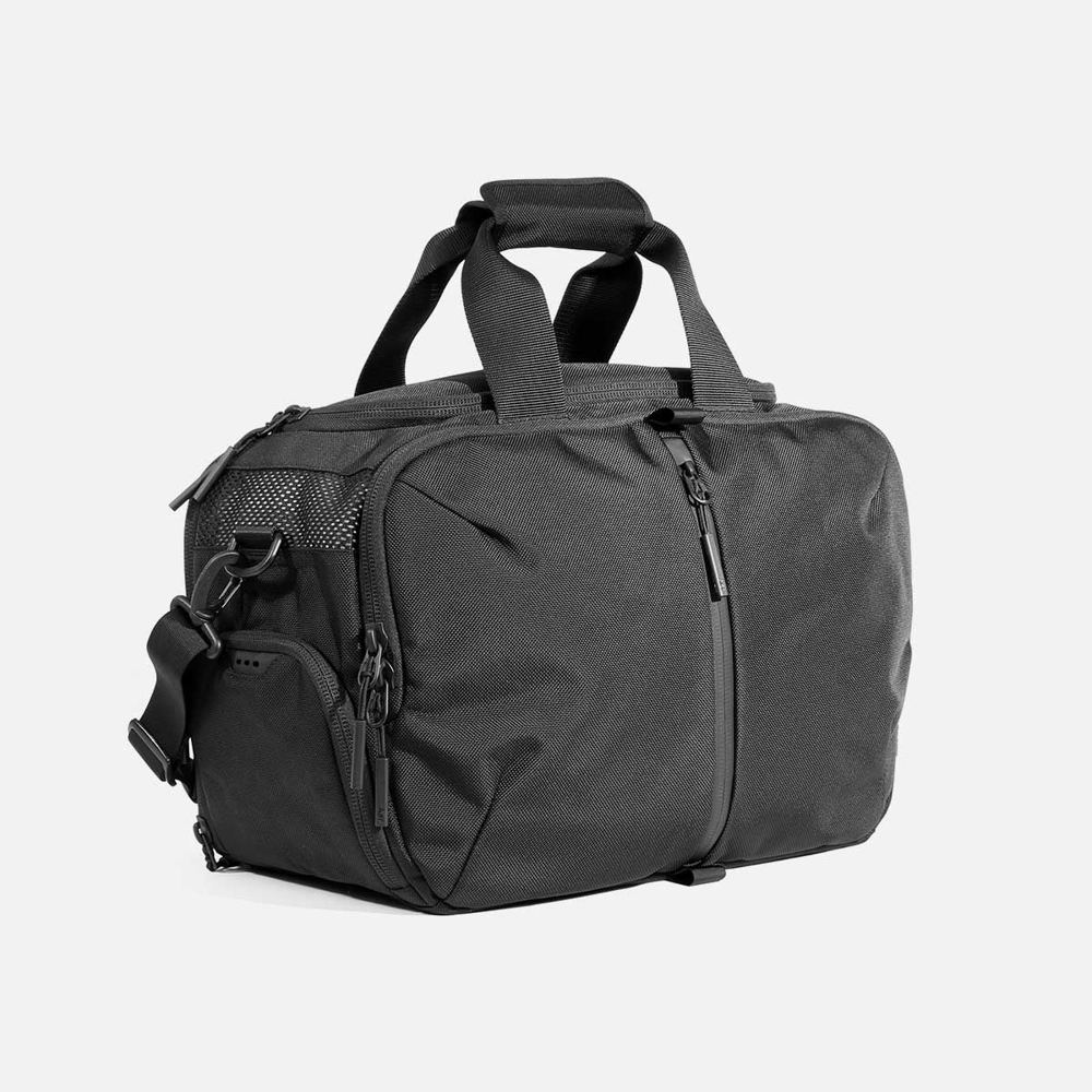 A premium gym duffel bag for carrying workout essentials