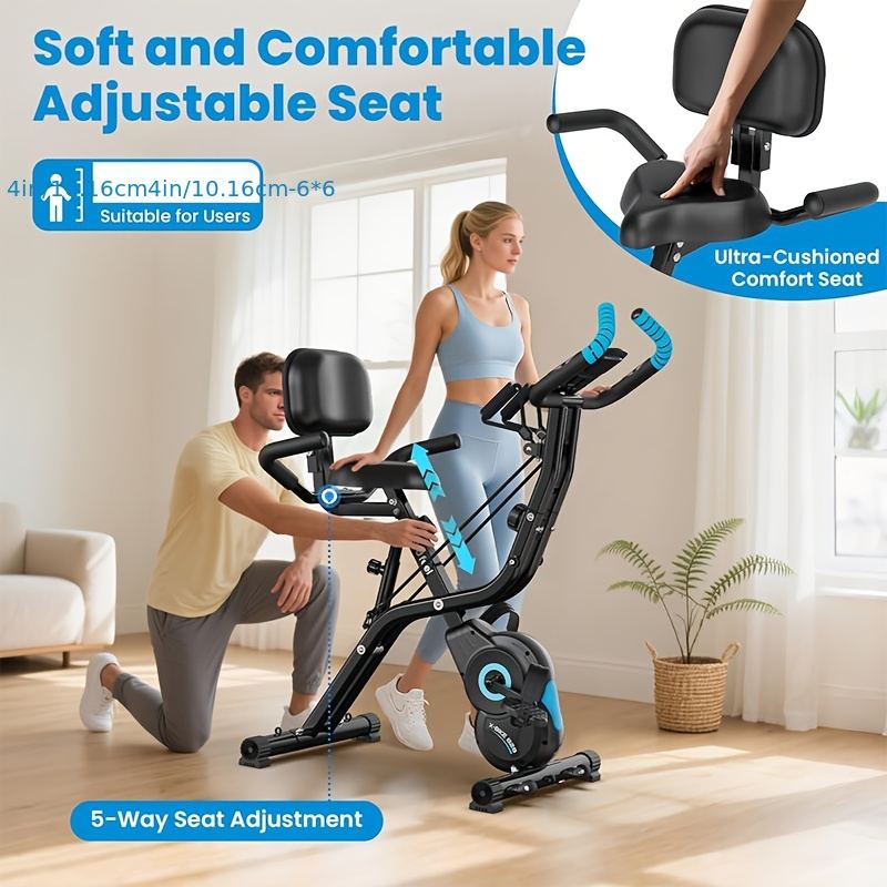 A folding exercise bike for gentle low-impact cardio