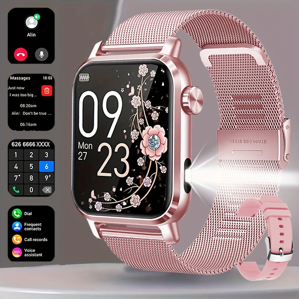 A fashionable 1.85-inch IP68 sports smartwatch with a slim, lightweight design