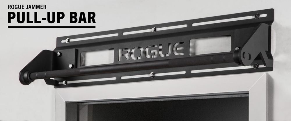 A jammer-style pull-up bar rig for home training