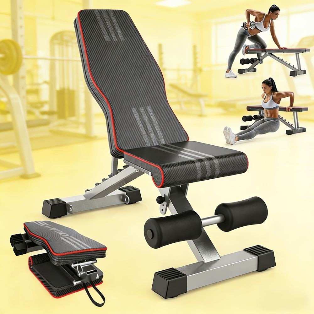 Adjustable weight bench for pressing and supported rows